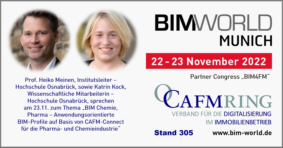 Partnerkongress BIM4FM Vortrag Heiko Meinen und Katrin Kock